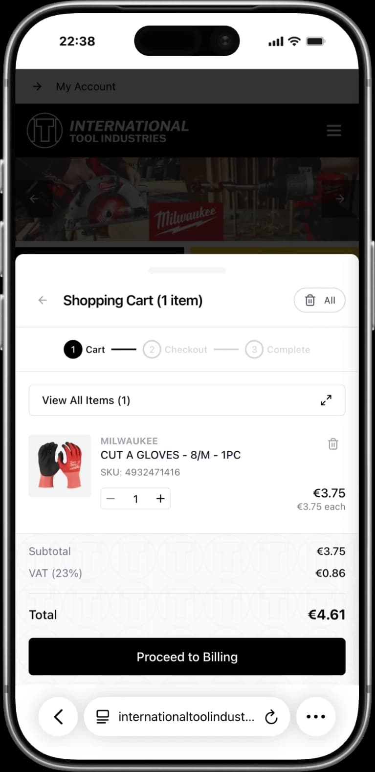 ITI mobile — checkout